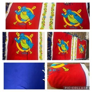 Red and Blue Dragon tale ORD blanket